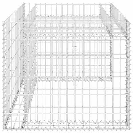 Grasmaaieroverkapping met plantenbak 110x80x60cm staaldraad