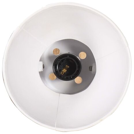 Wandlamp industrieel rond E27 wit