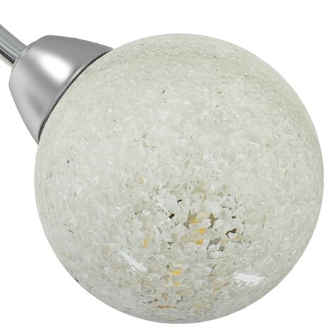 Plafondlamp met glasbollen rond 5xG9