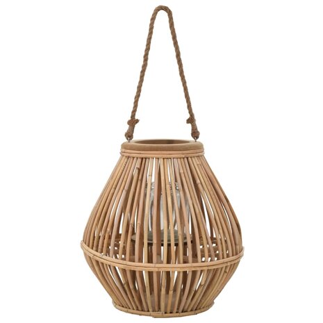 Lantaarnhouder hangend wicker naturel