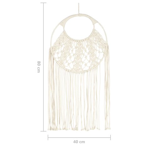 Wandhanger macramé 40x80 cm katoen