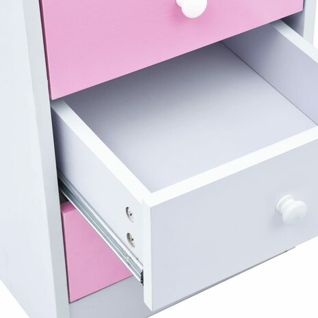 Kindertekentafel/-bureau kantelbaar roze en wit