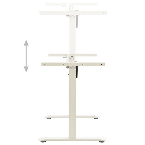 Zit-stabureauframe elektrisch gemotoriseerd wit