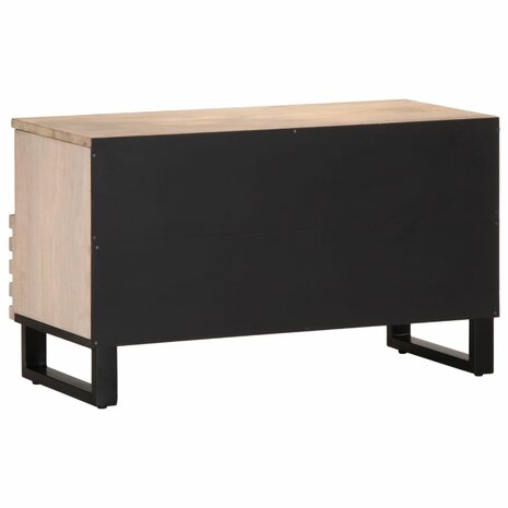 Tv-meubel 80x34x46 cm massief mangohout