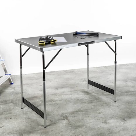 Klaptafel 100x60x94 cm aluminium