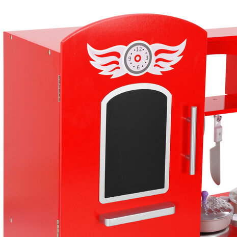 Kinderspeelkeuken 84x31x89 cm MDF rood