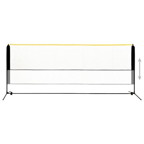 Badmintonnet verstelbaar 400x103x94-158 cm metaal