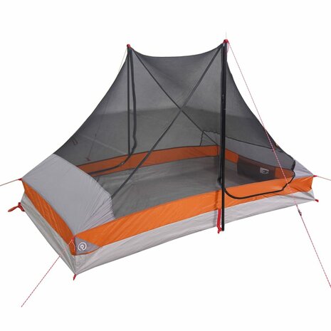 Tent 2-persoons waterdicht grijs