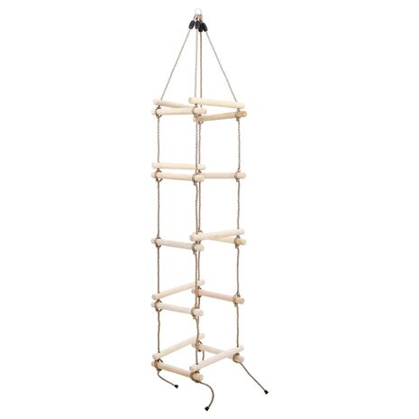 Touwladder 200 cm hout