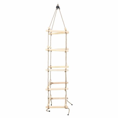 Touwladder 200 cm hout