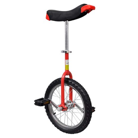 Eenwieler verstelbaar 16 inch rood