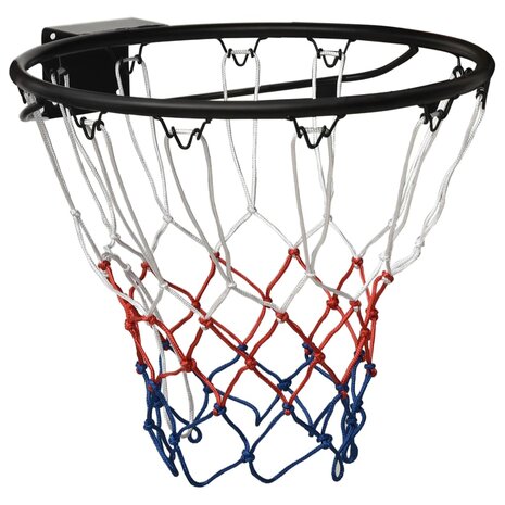 Basketbalring 45 cm staal zwart