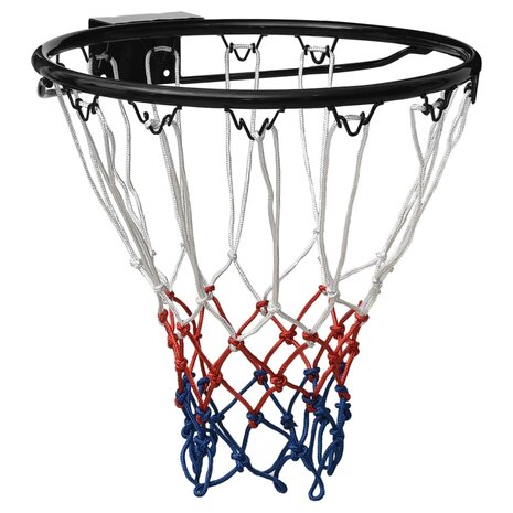 Basketbalring 39 cm staal zwart