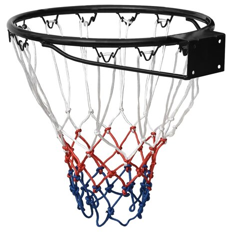 Basketbalring 39 cm staal zwart