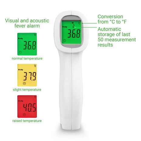 Thermometer infrarood TM A79 wit