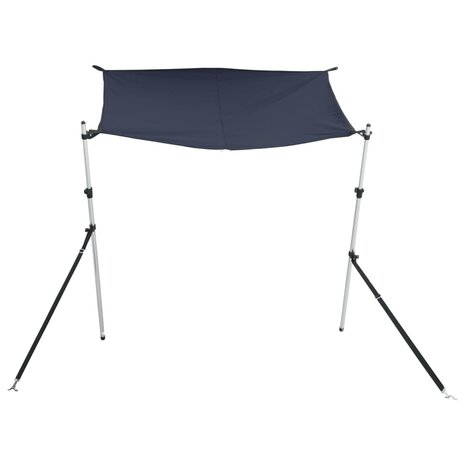 Schaduwdoekset T-top 174x205x(115-194) cm marineblauw