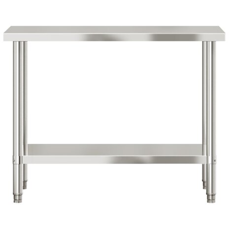 Keukenwerktafel 110x55x85 cm roestvrij staal