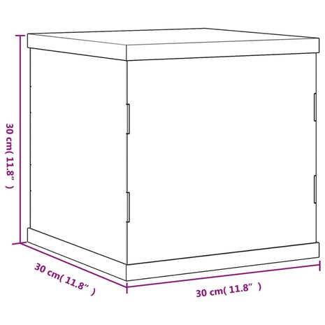 Vitrine transparant 30x30x30 cm acryl