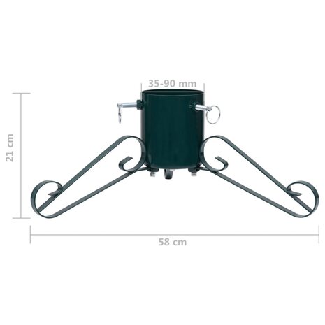 Kerstboomstandaard 58x58x21 cm groen