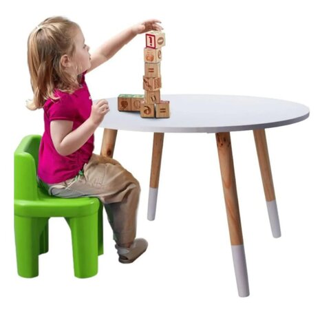 Kindertafel 60x41 cm wit