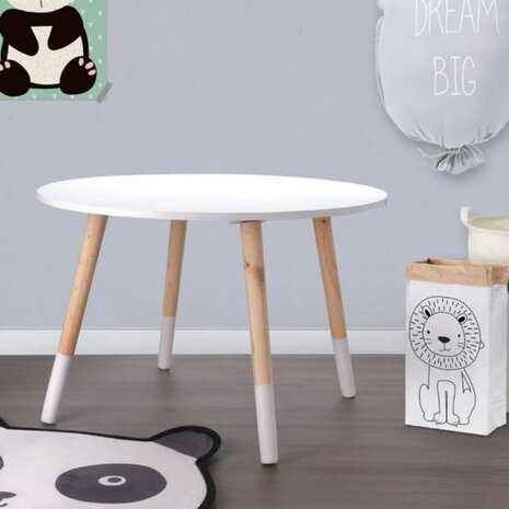 Kindertafel 60x41 cm wit