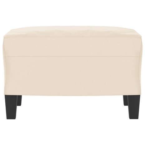 Voetenbank 60x50x41 cm microvezelstof beige