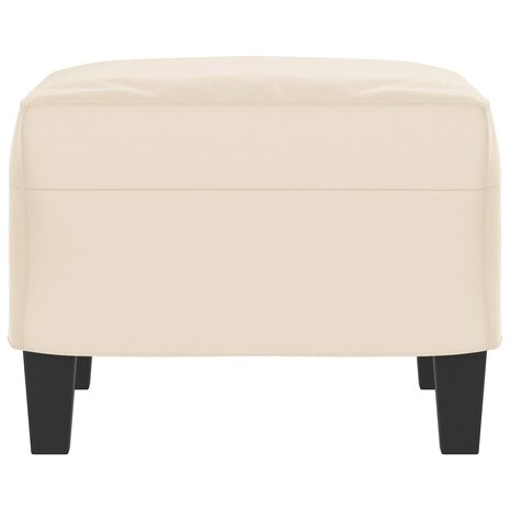 Voetenbank 60x50x41 cm microvezelstof beige