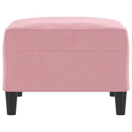 Voetenbank 70x55x41 cm fluweel roze