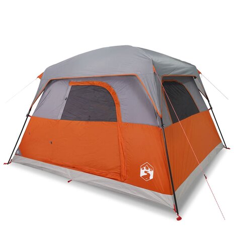 Tent 4-persoons waterdicht oranje