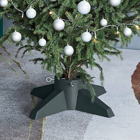 Kerstboomstandaard 55,5x55,5x15 cm groen