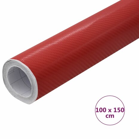 Autofolie 4D 100x150 cm rood