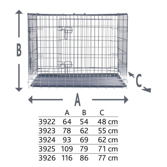 Bench 64x54x48 cm gegalvaniseerd