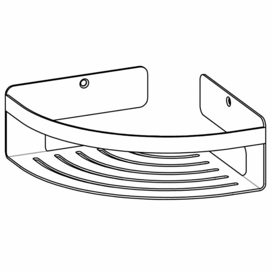 Hoekkorf Caddy zilver 1400430946