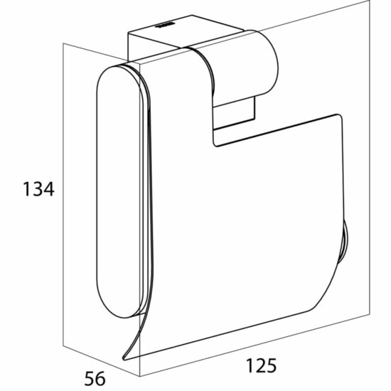 toiletrolhouder Nomad chroom 249130346