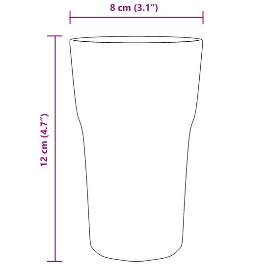 Bierglazen 6 st 295 ml