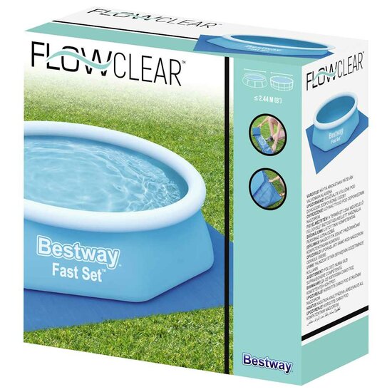 Flowclear Zwembadgrondzeil 274x274 cm