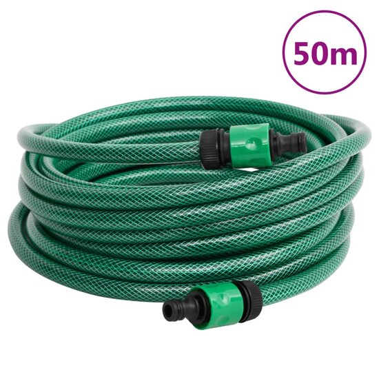 Zwembadslang 50 m PVC groen