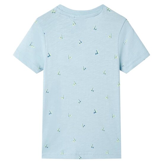 Kindershirt 116 lichtblauw