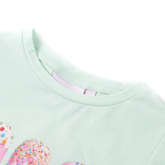 Kindershirt 140 lichtmint