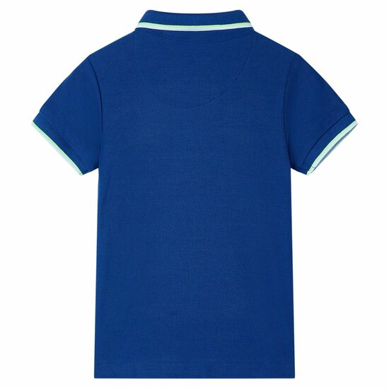 Kinderpoloshirt 128 donkerblauw