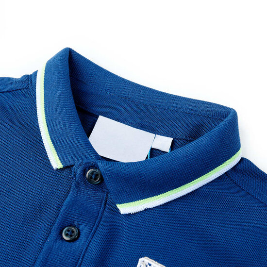 Kinderpoloshirt 128 donkerblauw