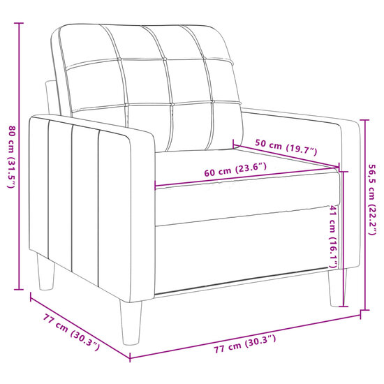 3-delige Loungeset stof cr&egrave;mekleurig