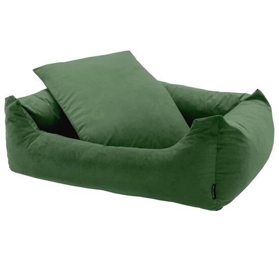 Hondenbed Velvet 120x95x28 cm groen