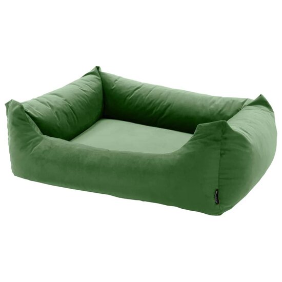 Hondenbed Velvet 80x67x22 cm groen