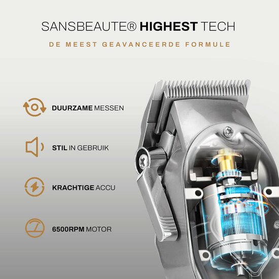 Sansbeaut&eacute;&reg; Professionele Tondeuse (8 Kammen)