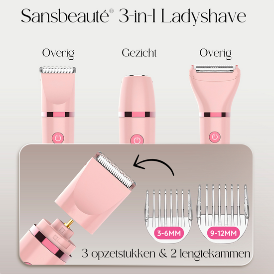 Sansbeaut&eacute;&reg; 3 In 1 Ladyshave