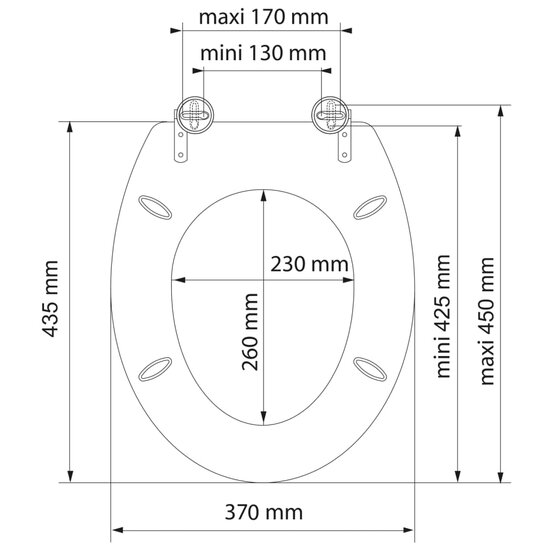 Toiletbril BALANCE MDF