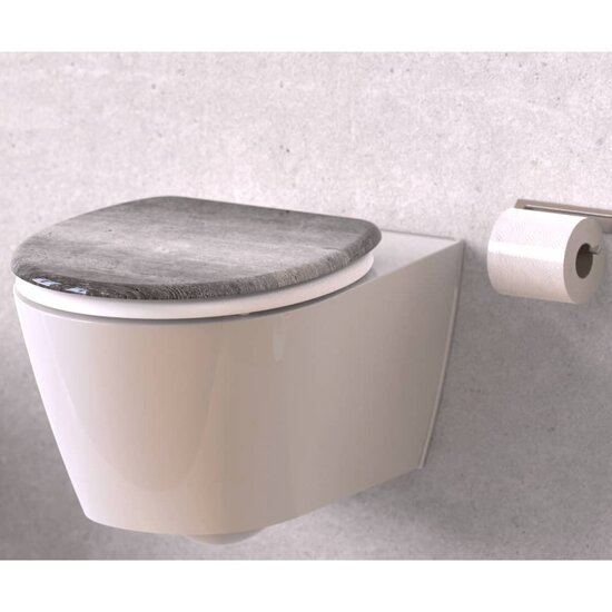 Toiletbril met soft-close INDUSTRIAL GREY