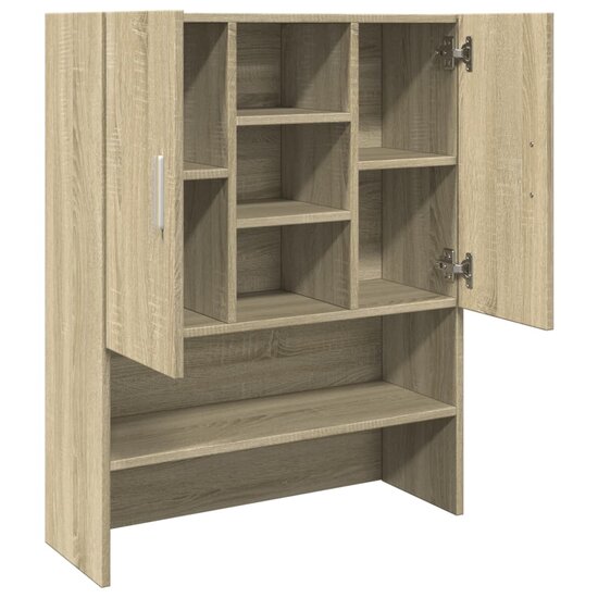 Wasmachinekast 70,5x24x90 cm sonoma eikenkleurig