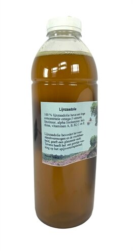 Dierendrogist Lijnzaadolie 1 LTR